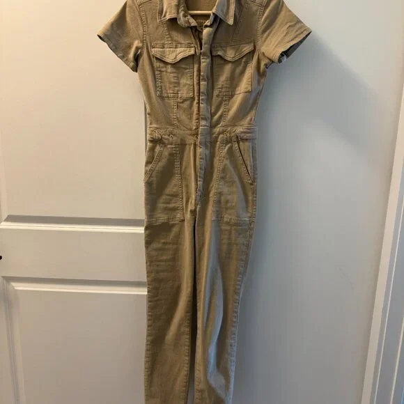 Good American Fit For Success Jumpsuit Khaki - Picture 5 of 7